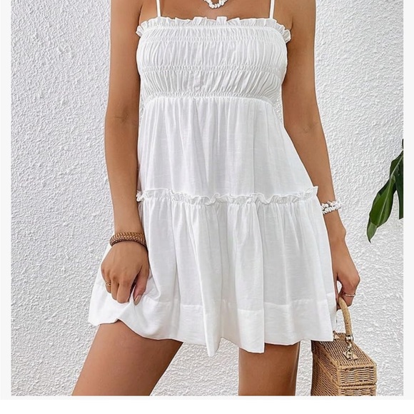 NWOT super comfy cute white dress - Picture 3 of 3